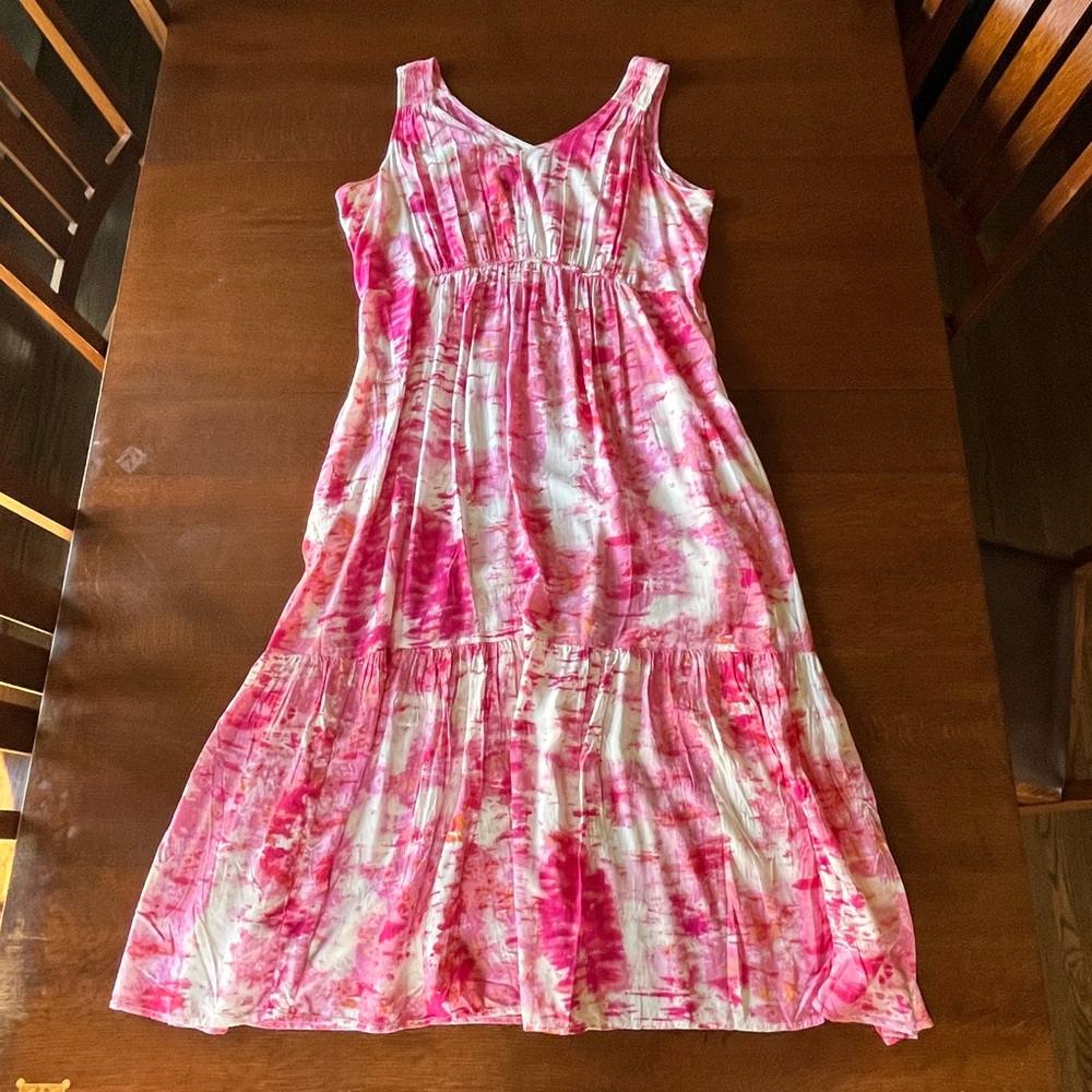 Beachlunchlounge Pink and White Floral Sundress